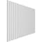 Ekena Millwork 48H x 3/8T Adjustable PVC Slat Wall Panel Kit w/ 2W Slats, Unfinished contains 22 Slats SWP66X48X0375UN - alternate 3
